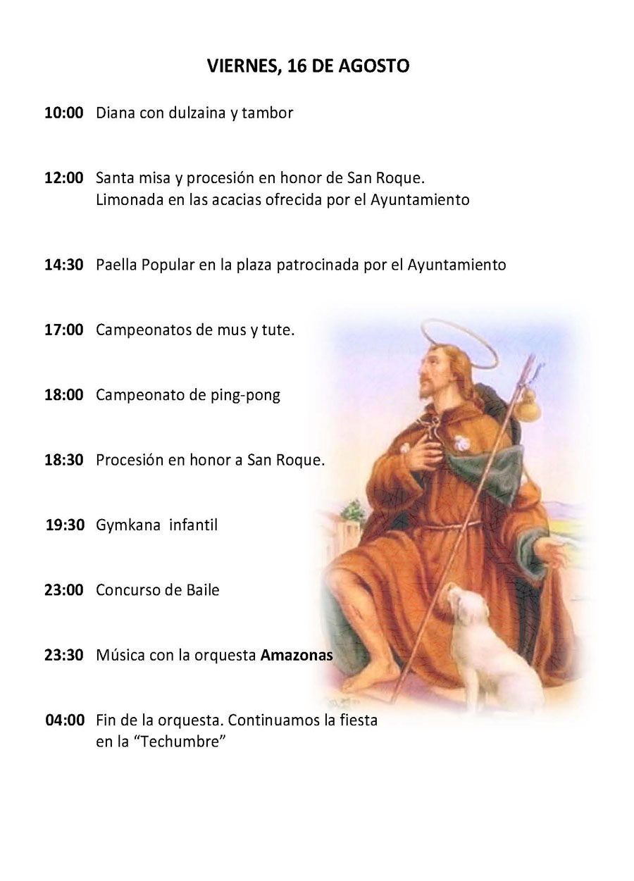 programa fiestas 2019 Robregordo 5
