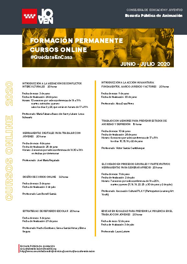 cursos on line Junio 1